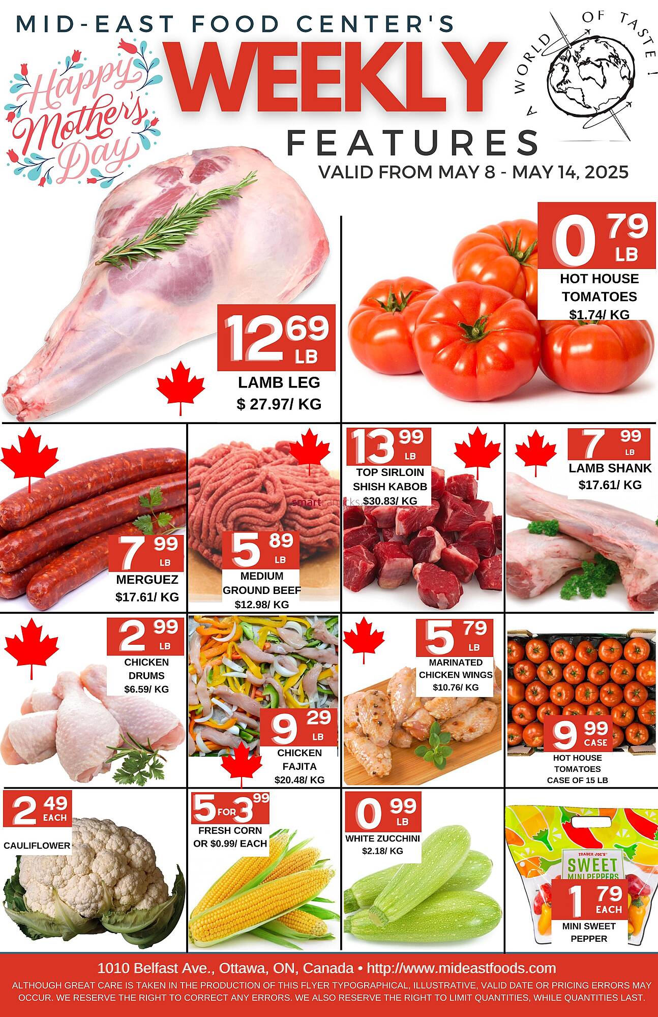 Mid-East Food Centre flyer week 19 Page 1