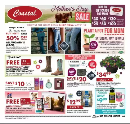 Coastal Farm & Ranch Weekly Ad (valid until 13-05)