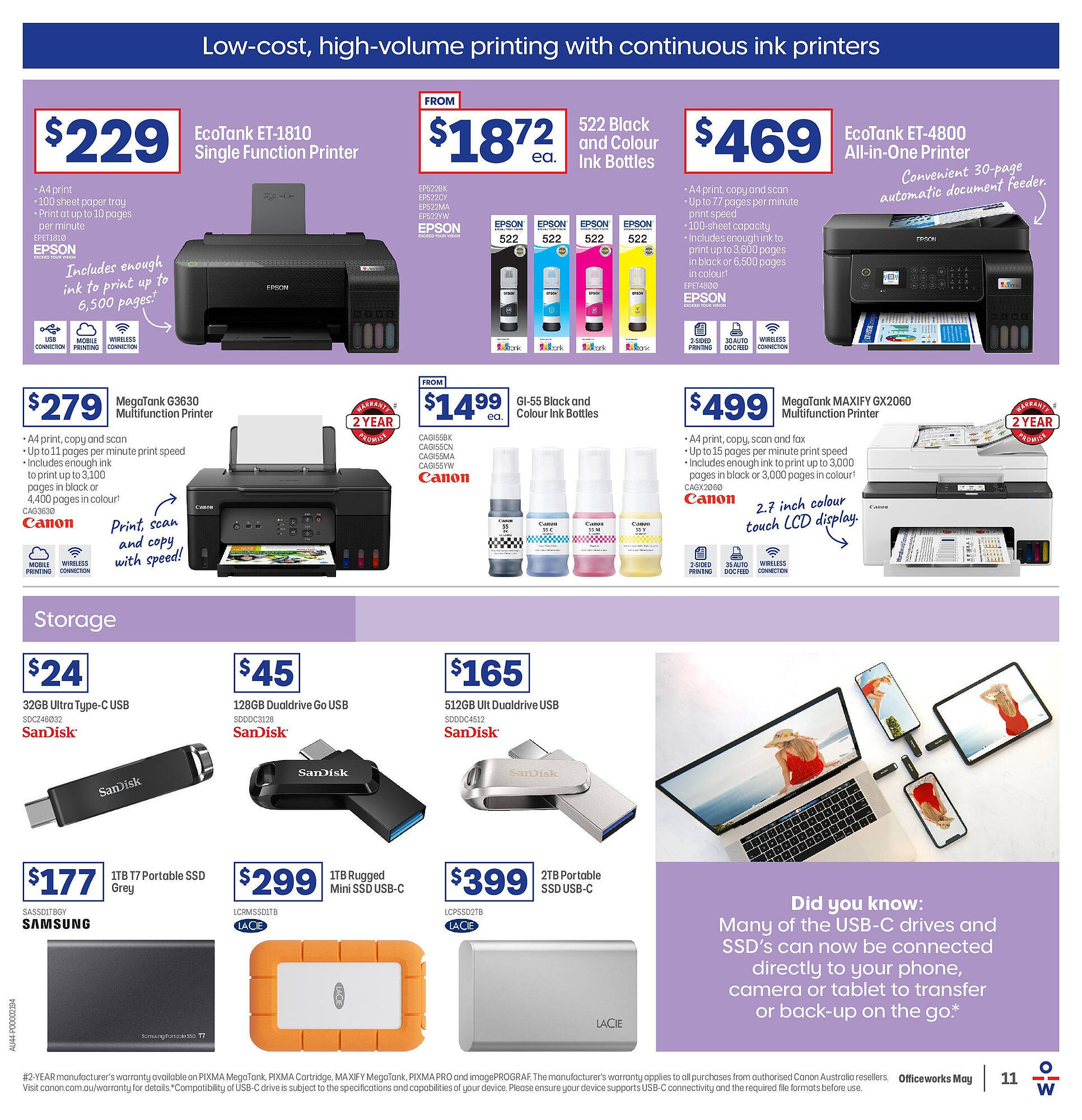 Officeworks catalogue Page 11
