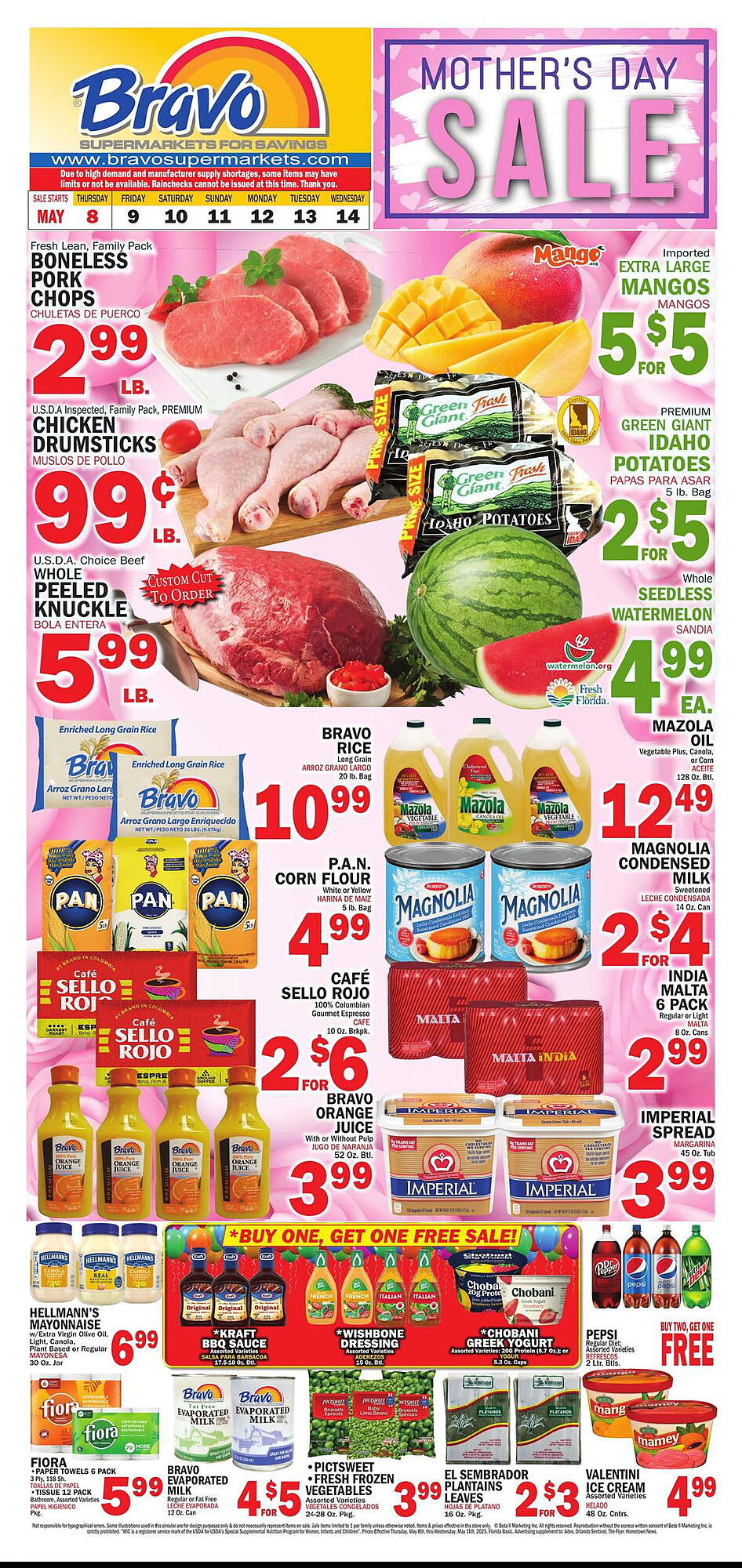 Bravo Supermarkets Weekly Ad week 19 Page 1