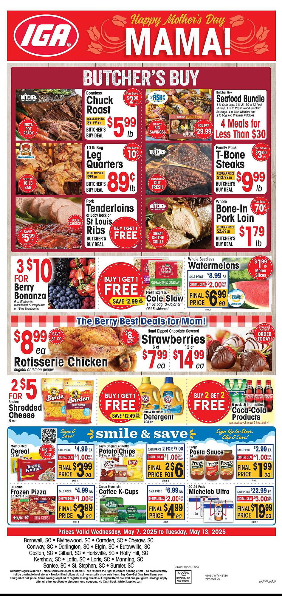 IGA Weekly Ad week 19 Page 1