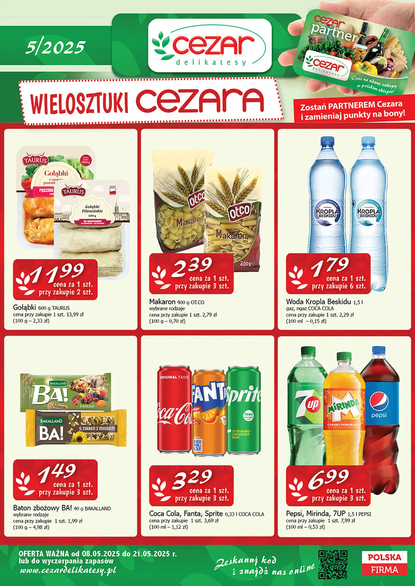 Cezar Delikatesy gazetka Strona 1