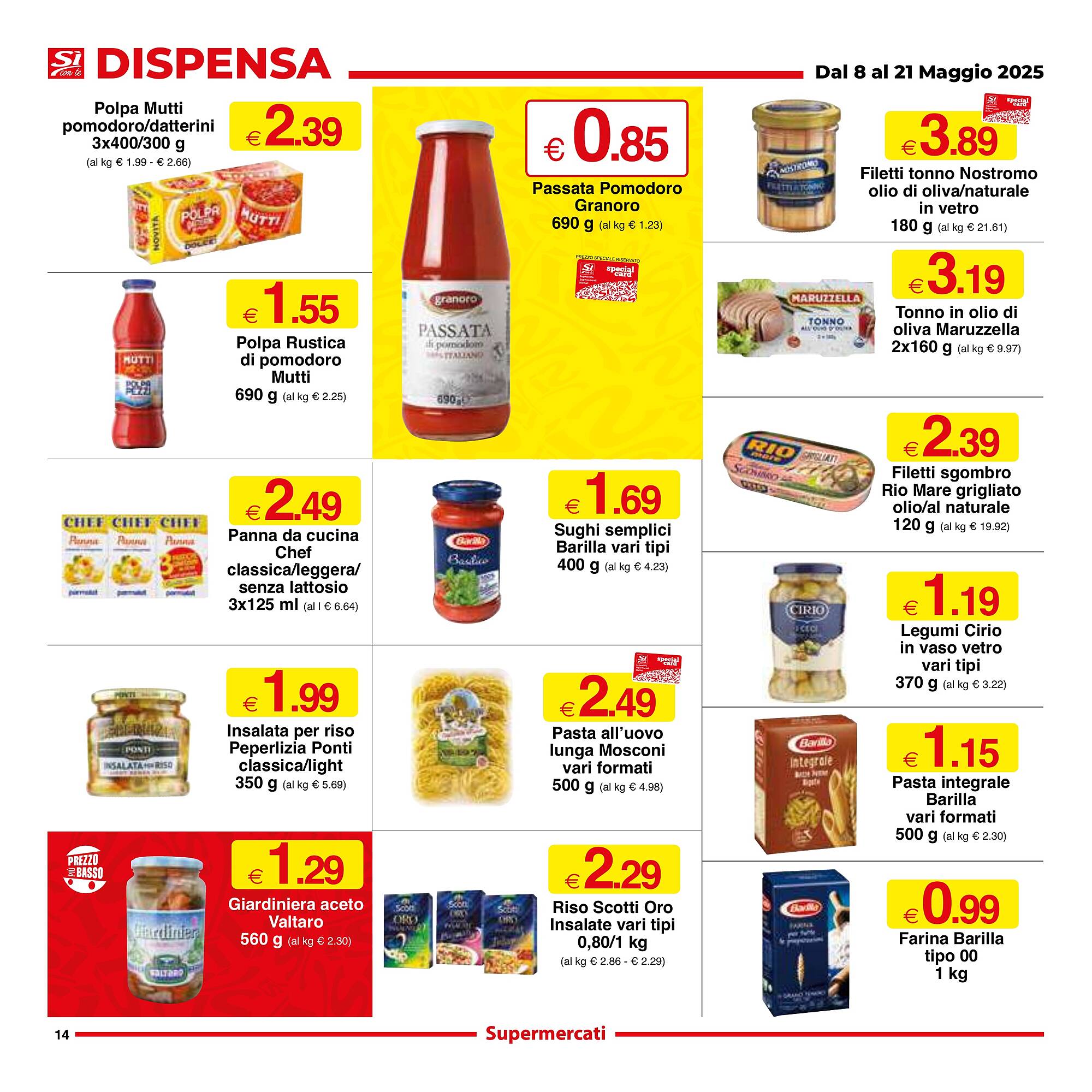 Volantino Sì con te Pagina 14