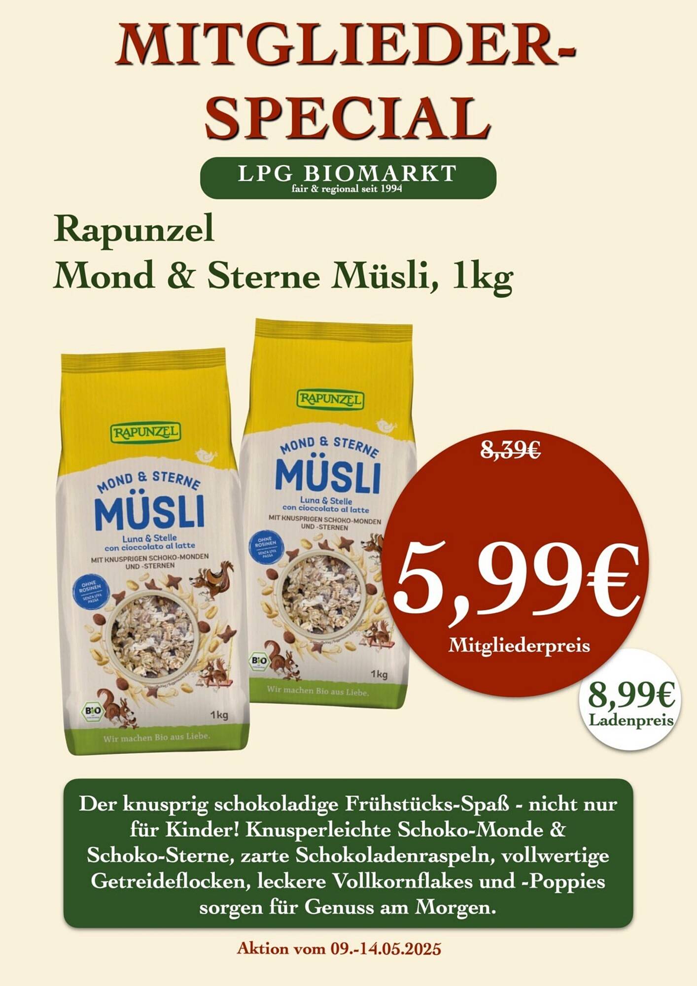 LPG Biomarkt Prospekt woche 19 Seite 14