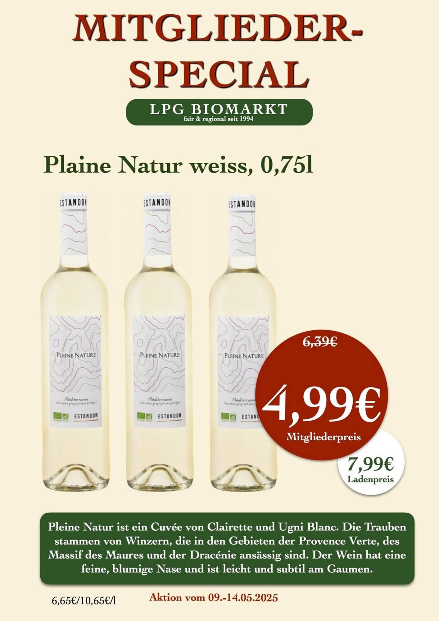LPG Biomarkt Prospekt woche 19 Seite 9
