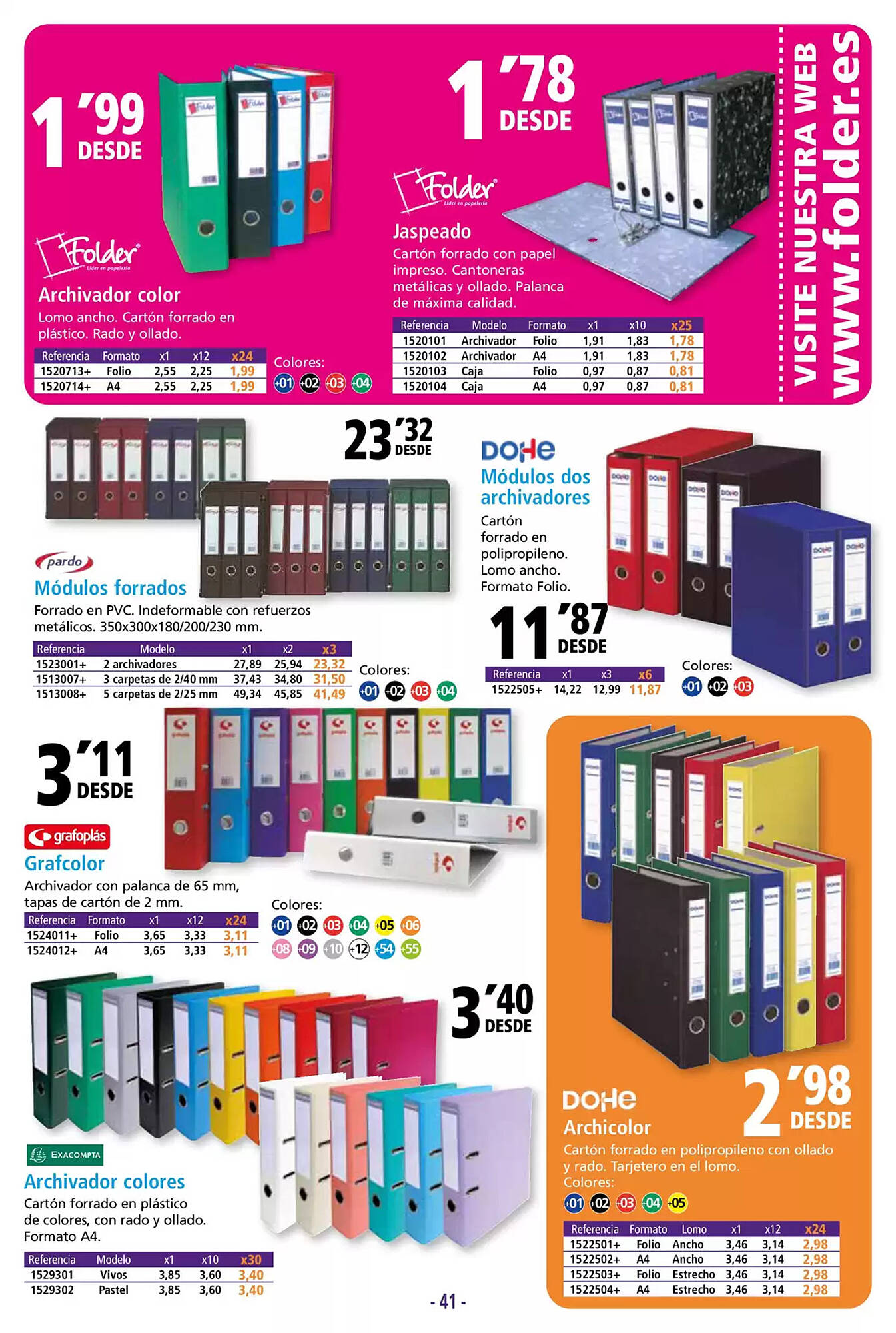 Folleto Folder Página 41
