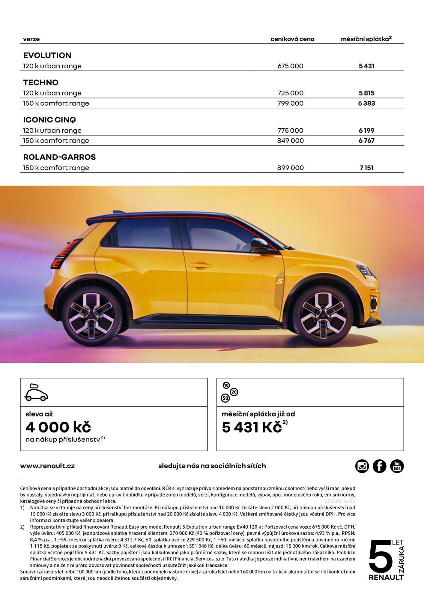 Renault leták | 5 E-Tech electric Strana 2