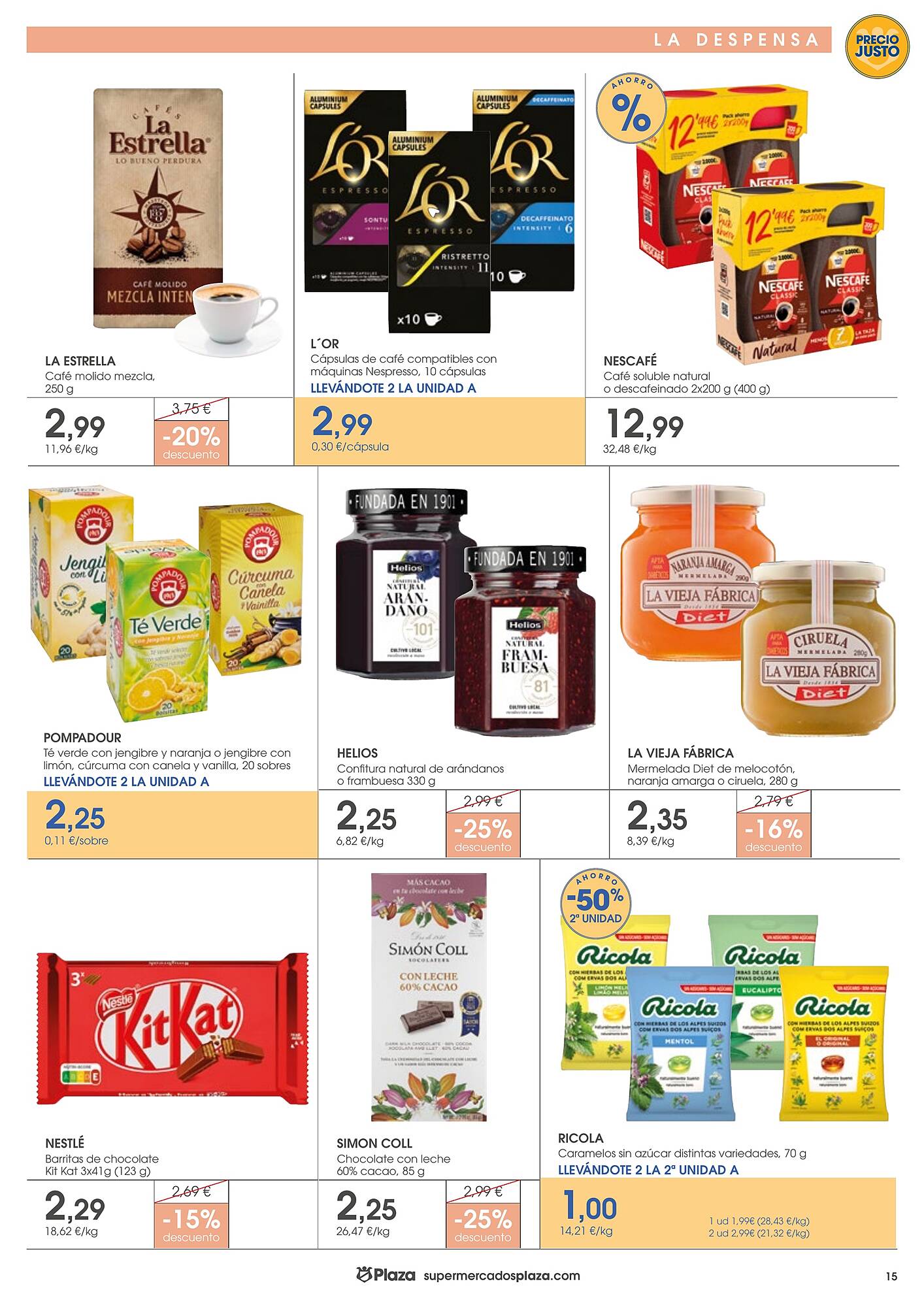 Folleto Supermercados Plaza Página 15
