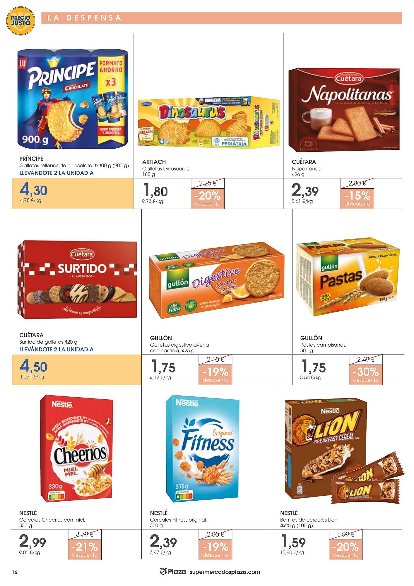 Folleto Supermercados Plaza Página 16