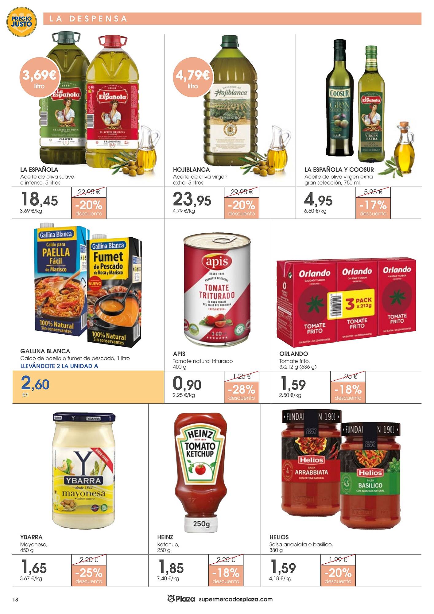 Folleto Supermercados Plaza Página 18