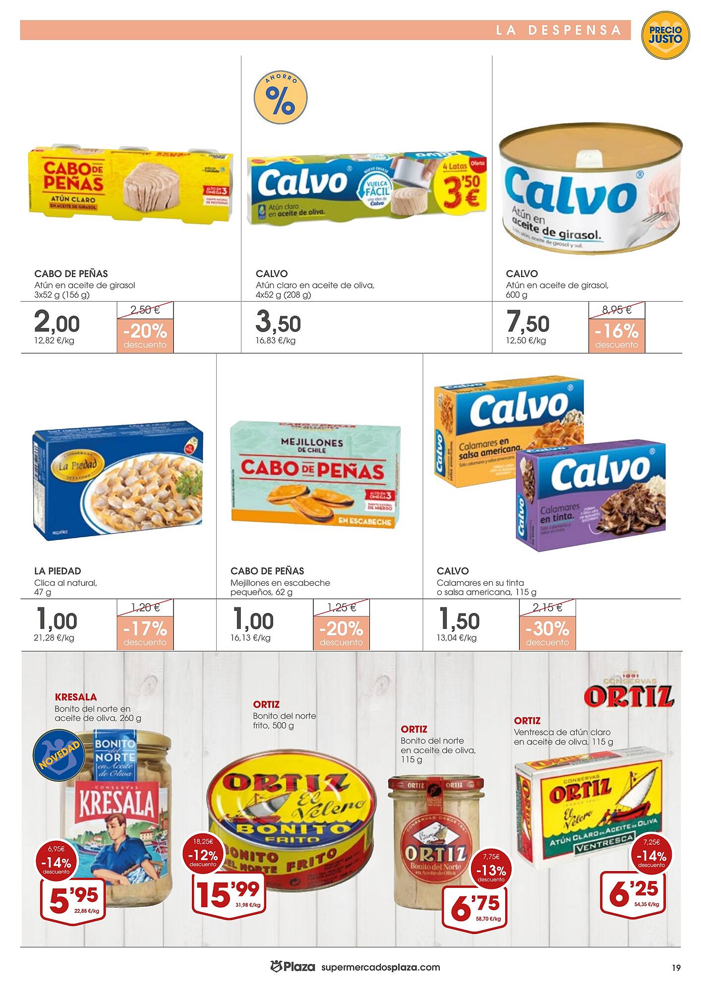 Folleto Supermercados Plaza Página 19