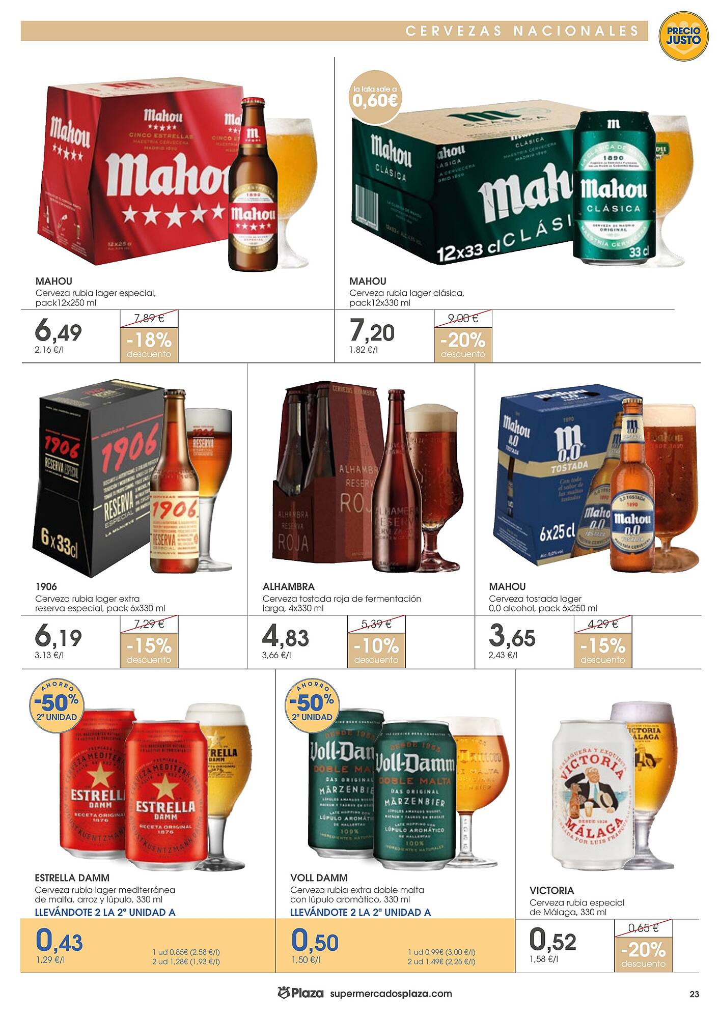 Folleto Supermercados Plaza Página 23