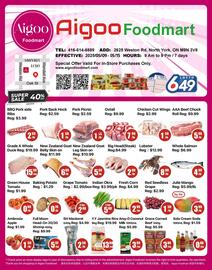 Aigoo Foodmart flyer week 19 Page 1
