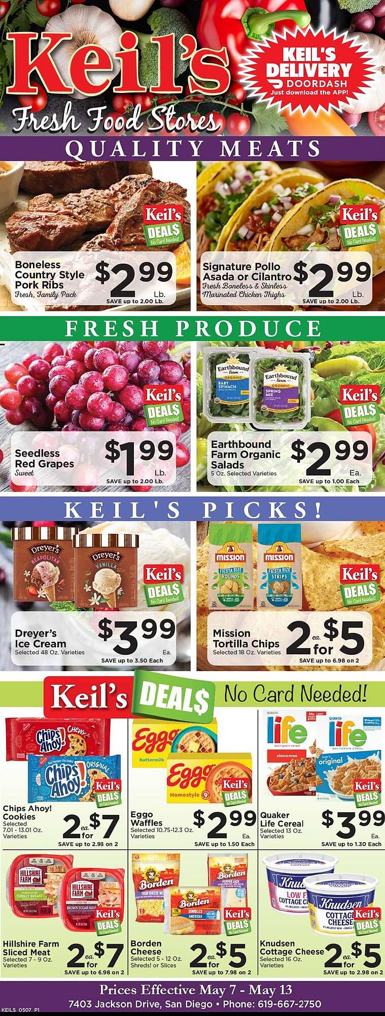 Keil's Fresh Food Stores Weekly Ad week 19 Page 1