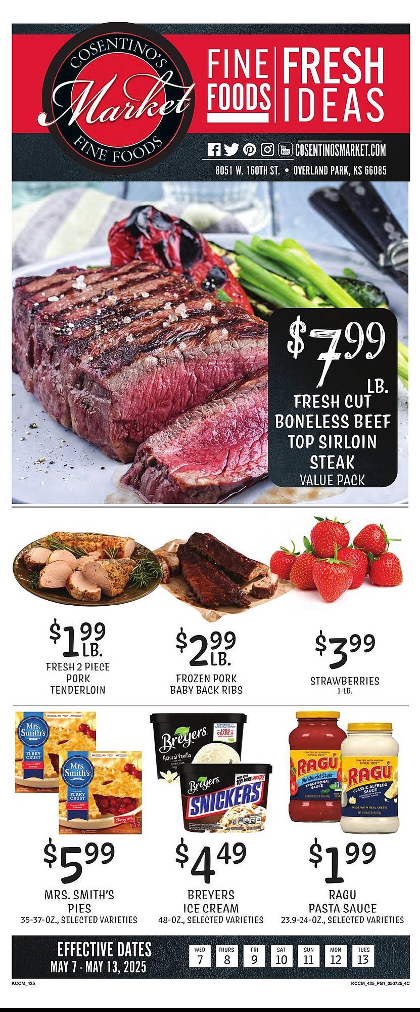 Cosentino's Market Weekly Ad week 19 Page 1