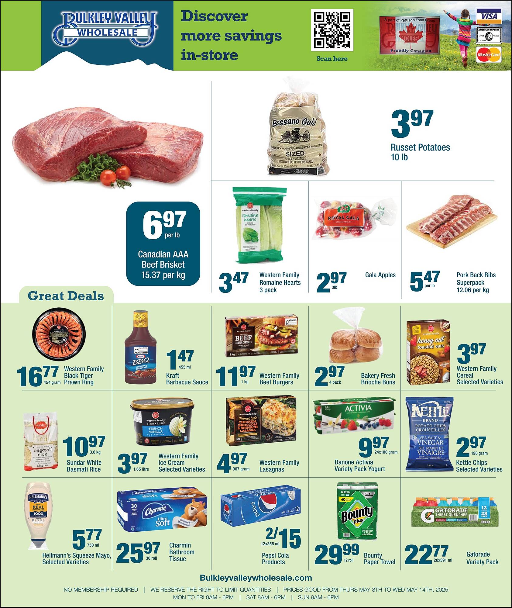 Bulkley Valley Wholesale flyer week 19 Page 1