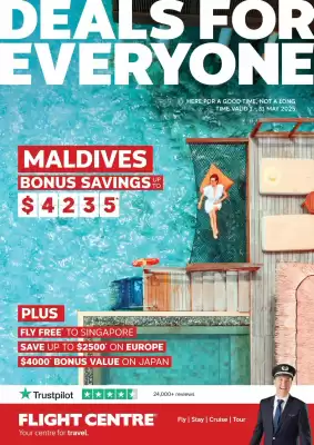 Flight Centre catalogue (valid until 31-05)