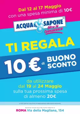 Volantino Acqua & Sapone (valido fino al 17-05)