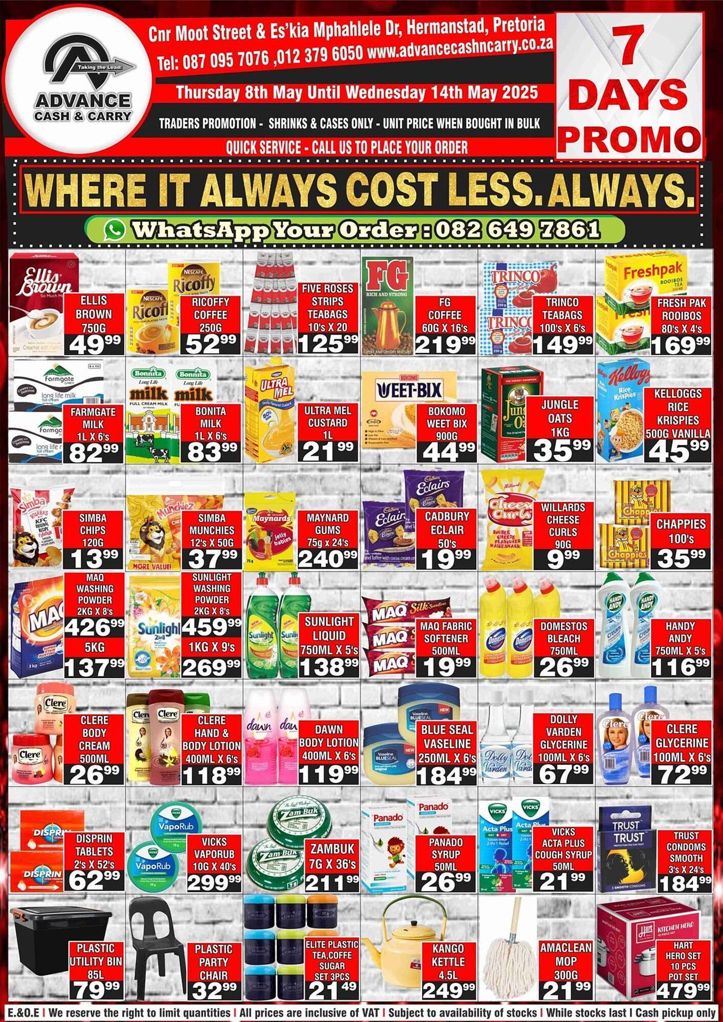 Advance Cash n Carry catalogue week 19 Page 1