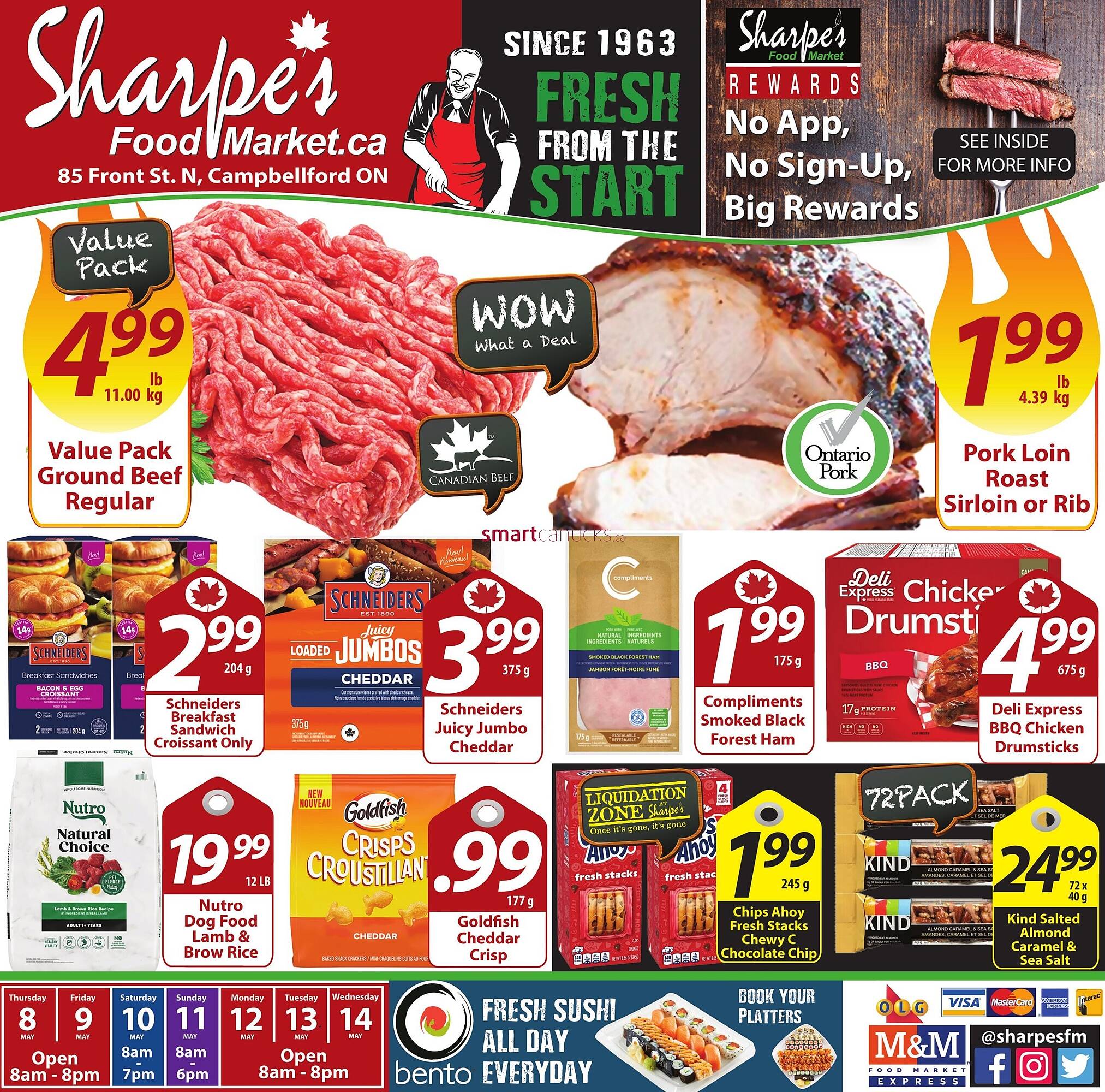Sharpe's Food Market flyer Page 1