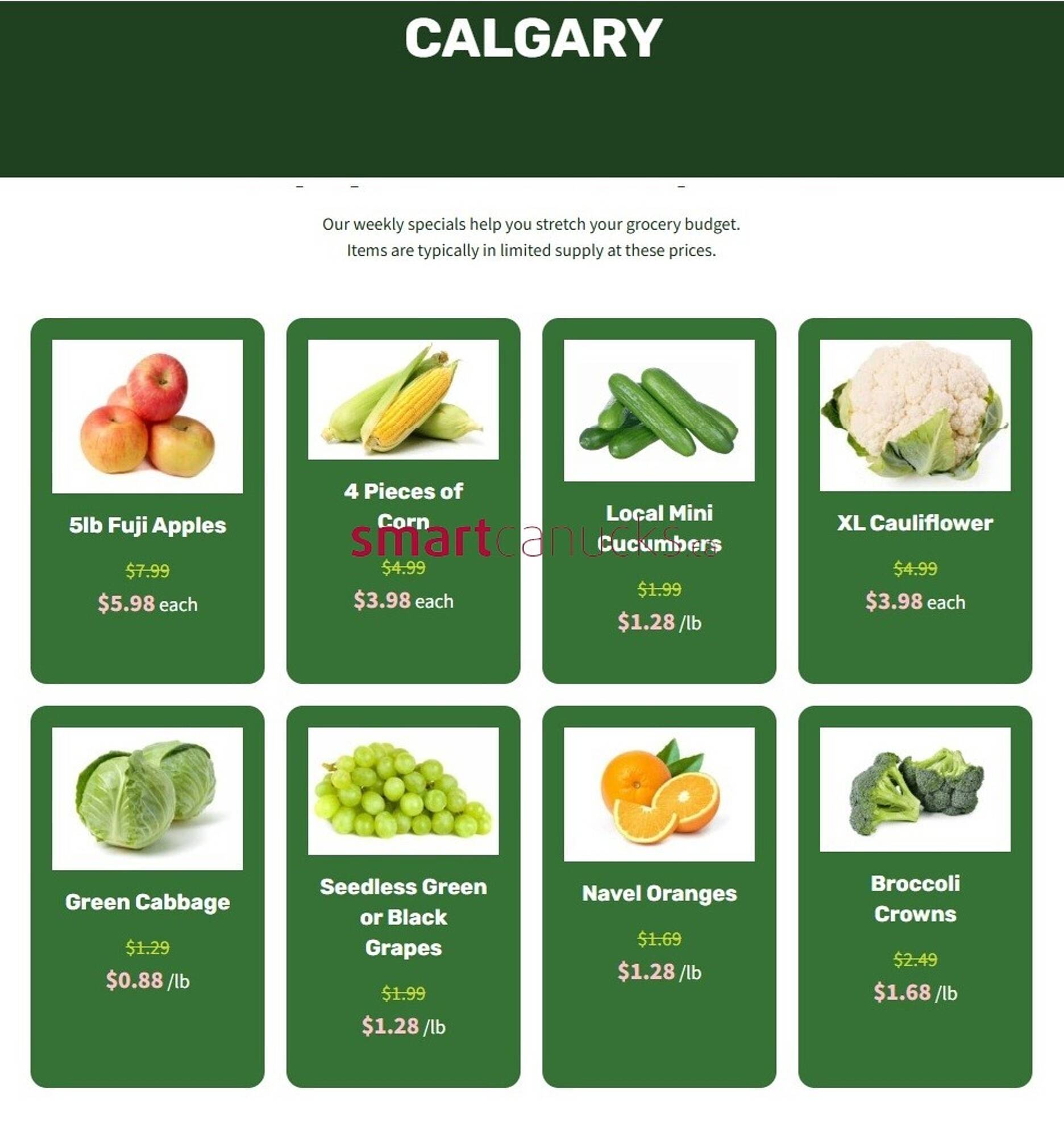 H&W Produce flyer Page 1