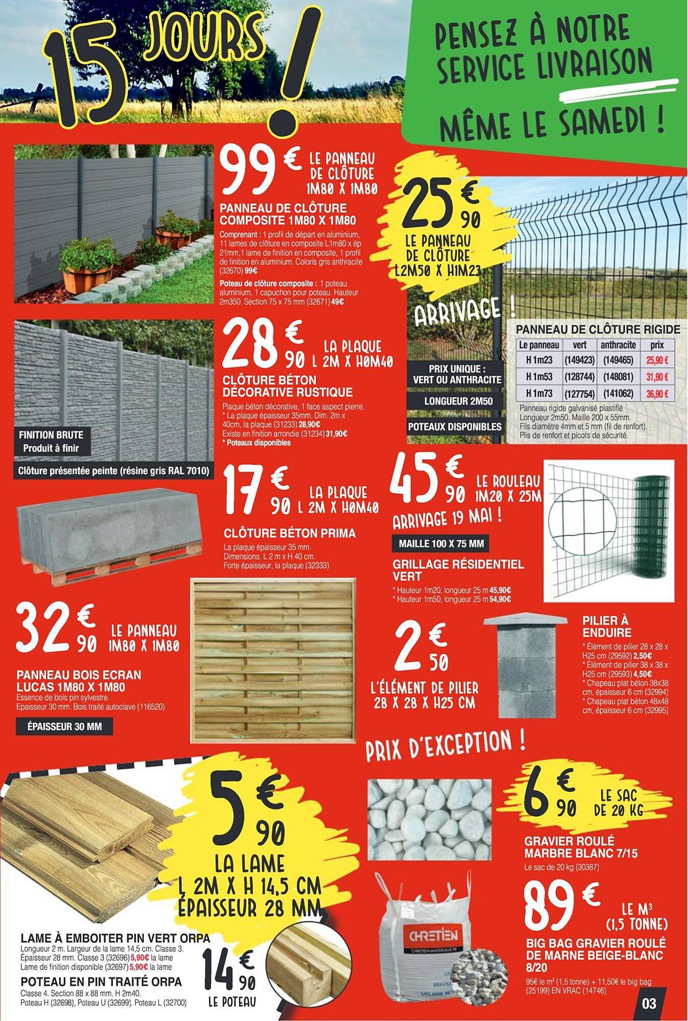 Catalogue Chretien Matériaux page 3