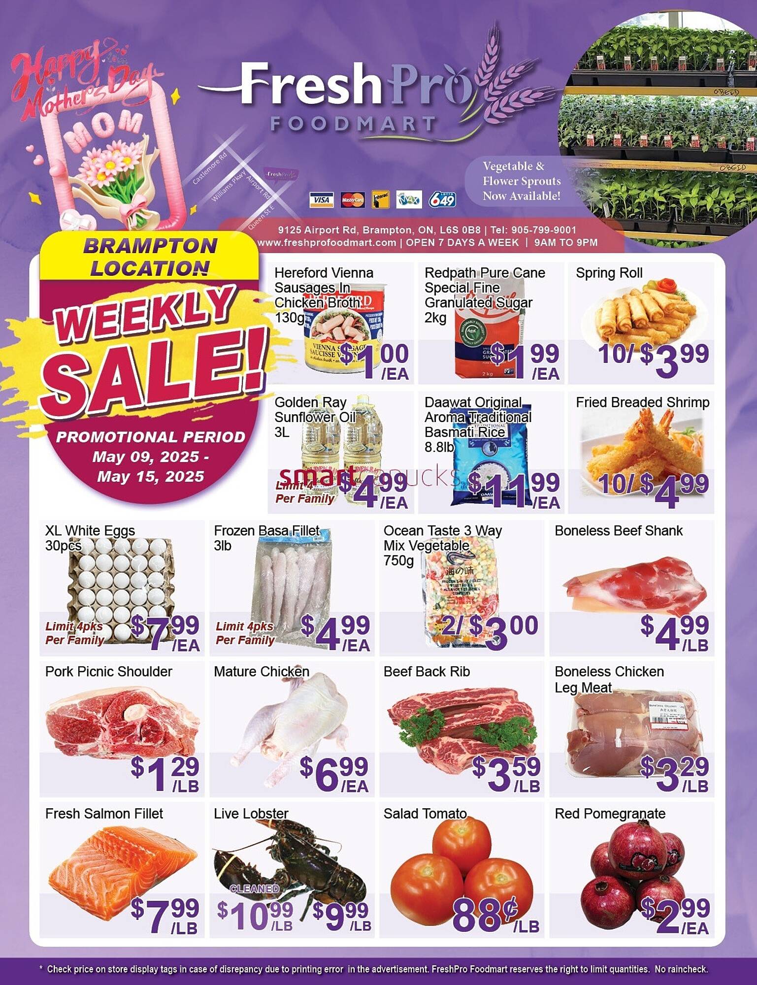 FreshPro Foodmart flyer week 19 Page 1