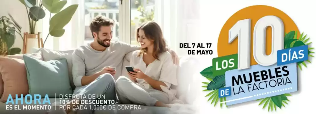 Folleto Muebles La Factoría (válido hasta el 17-05)