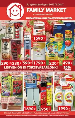 Family Market akciós újság (érvényes eddig: 17-05)