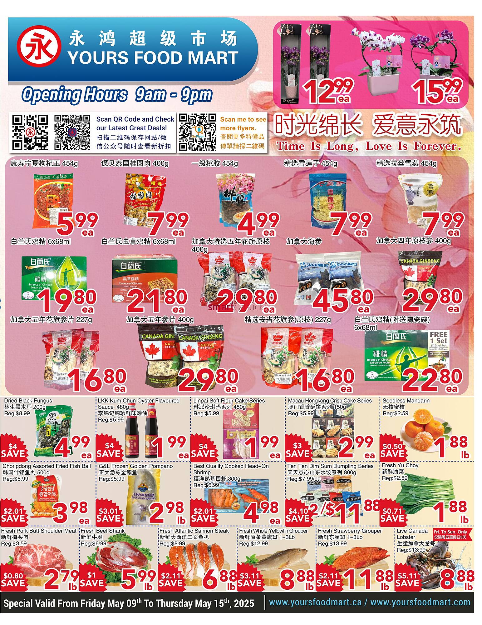 Yours Food Mart flyer week 19 Page 1
