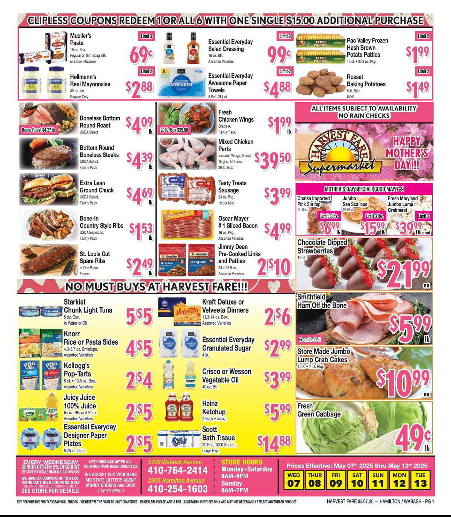 Harvest Fare Supermarket Weekly Ad week 19 Page 1