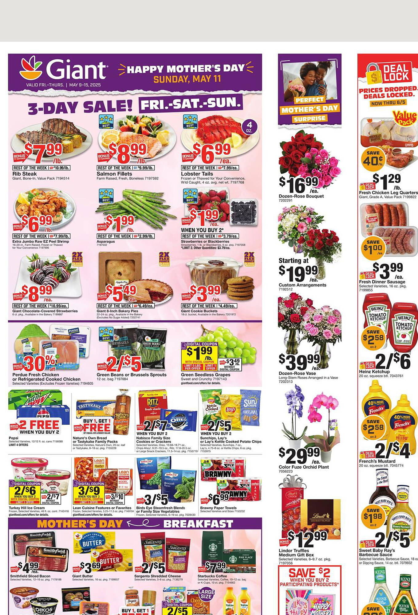 Giant Food Weekly Ad week 19 Page 1