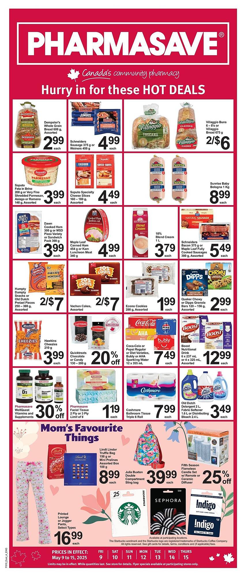 Pharmasave flyer week 19 Page 1