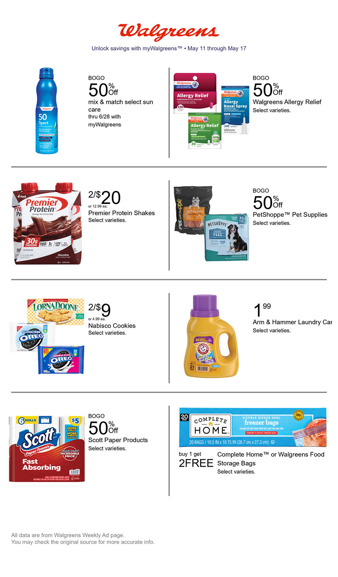 Walgreens Weekly Ad week 20 Page 1