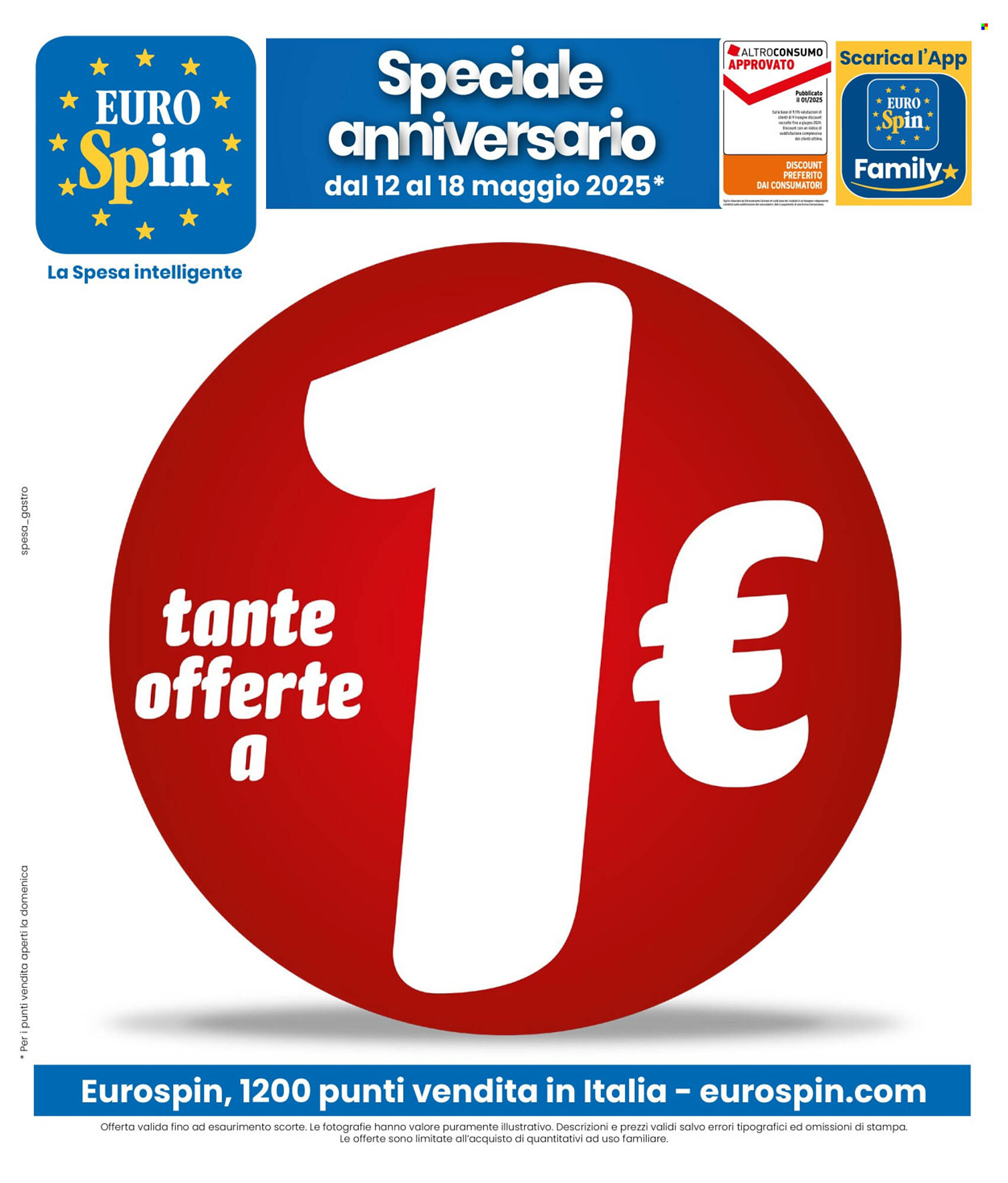Volantino Eurospin settimana 20 Pagina 1