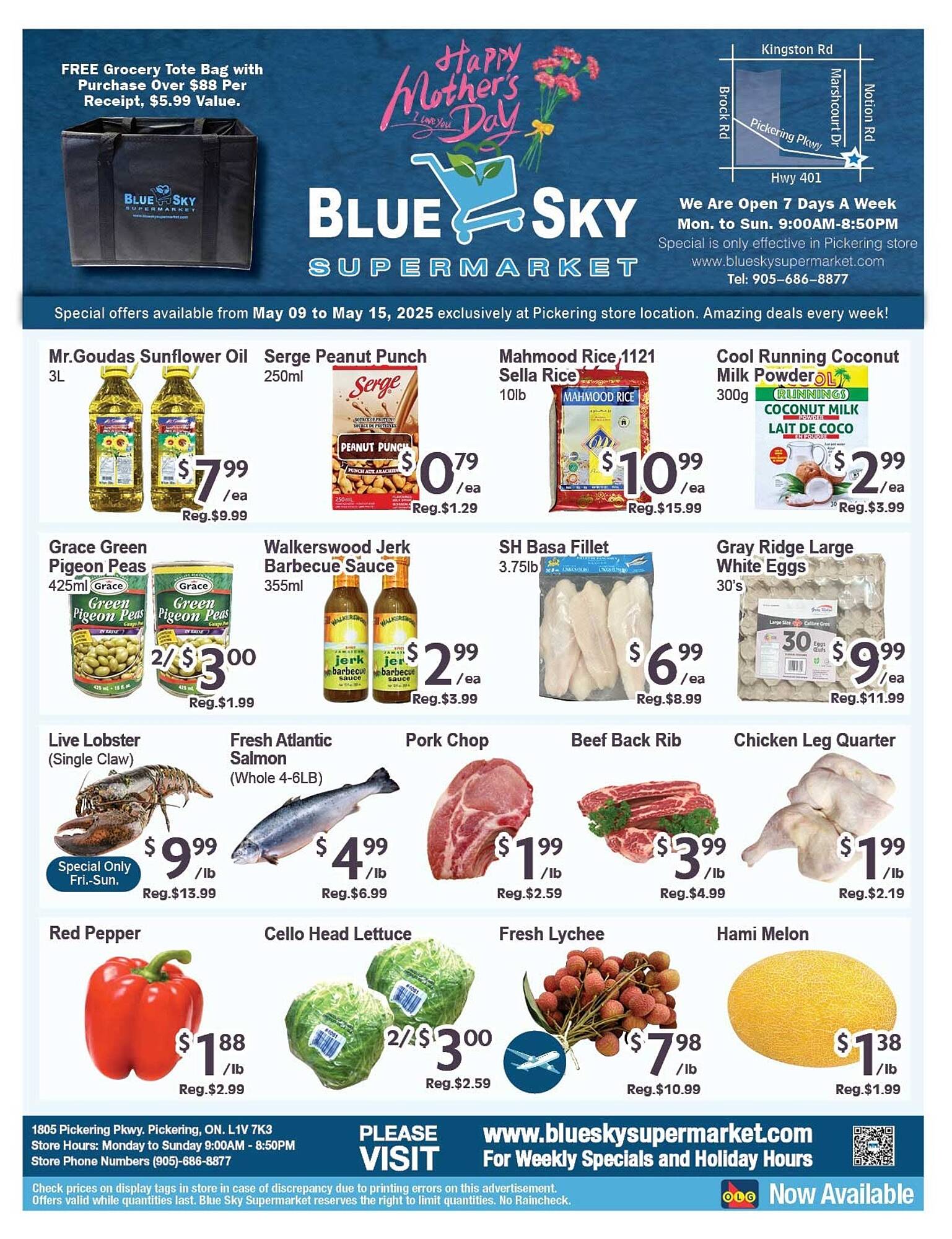 Blue Sky Supermarket flyer week 19 Page 1
