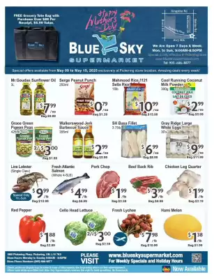 Blue Sky Supermarket flyer (valid until 15-05)