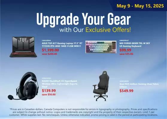 Canada Computers flyer (valid until 15-05)