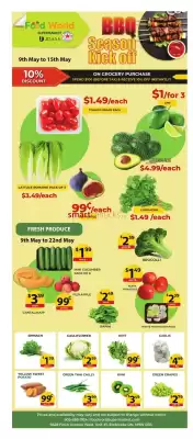 Food World Supermarket flyer (valid until 15-05)
