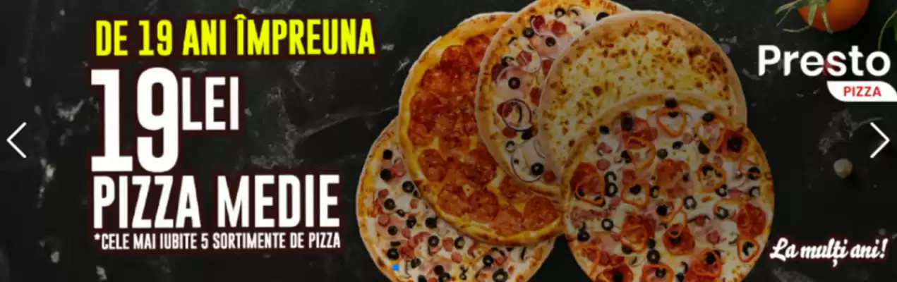 Catalog Presto Pizza (valid până la 19-05)