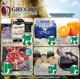 Greco Pizza flyer Page 1