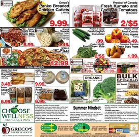 Greco Pizza flyer Page 3