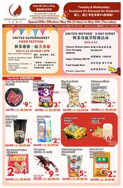 United Supermarket flyer week 19 Page 1