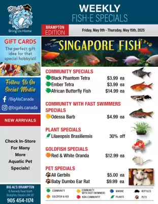 Big Al&#x27;s Pets flyer (valid until 15-05)