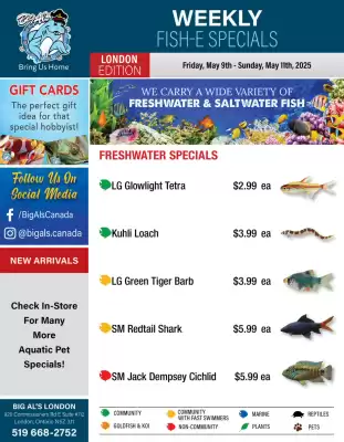 Big Al&#x27;s Pets flyer (valid until 15-05)