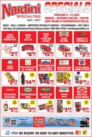 Nardini Specialties flyer week 19 Page 1