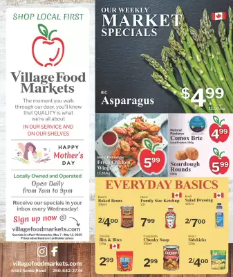 Village Food Markets flyer (valid until 15-05)