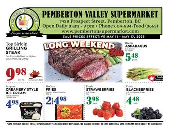 Pemberton Valley Supermarket flyer week 19 Page 1