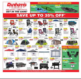 Dunham's Sports Weekly Ad week 19 Page 1