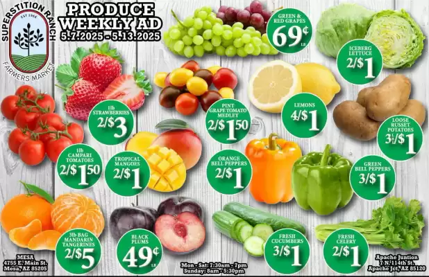 Superstition Ranch Farmers Market Weekly Ad (valid until 13-05)